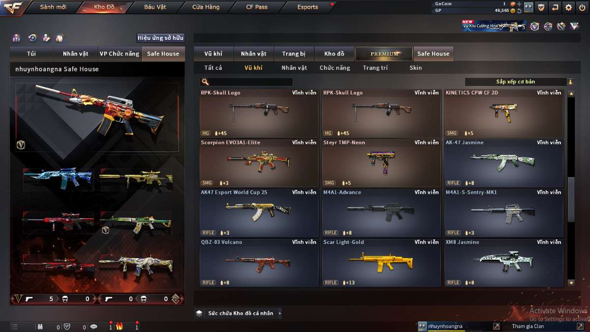 shop acc cf uy tin gia re